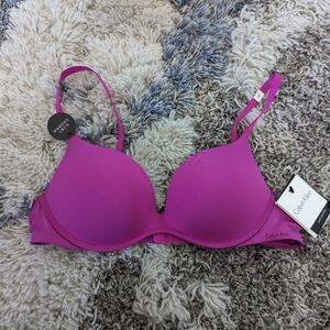 Calvin Klein Magenta/Pink T-Shirt Bra
